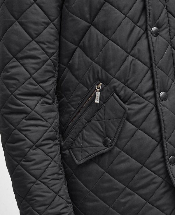 Barbour Powell Quilted Jacket Black | BABO87316