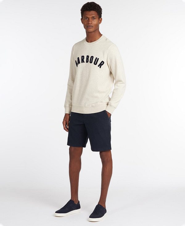 Barbour Prep Logo Sweatshirt Grey Marl | BABO88422