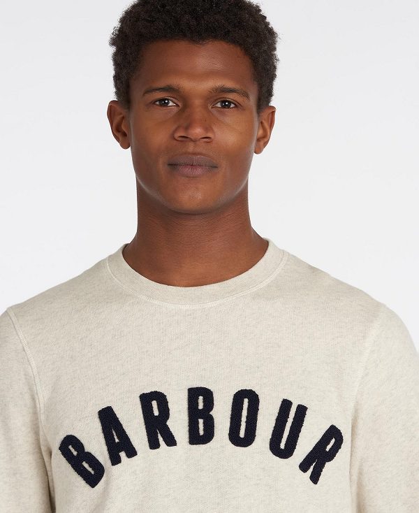 Barbour Prep Logo Sweatshirt Grey Marl | BABO88422