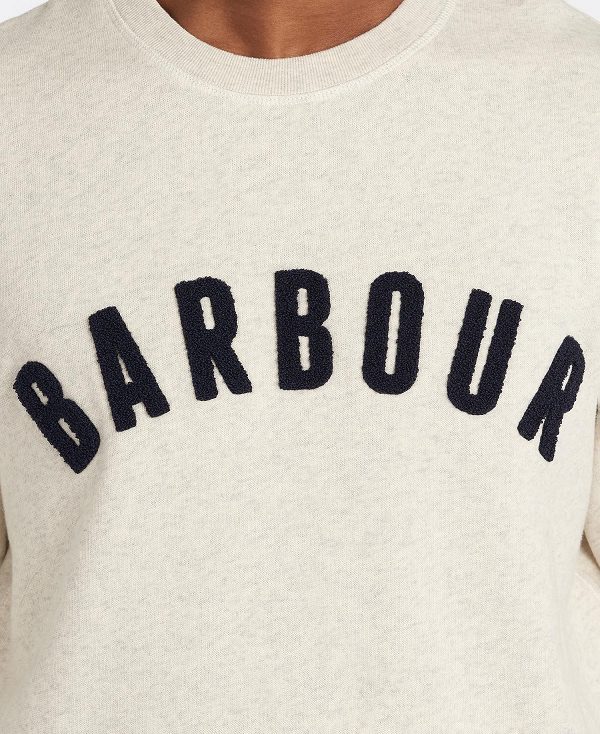 Barbour Prep Logo Sweatshirt Grey Marl | BABO88422