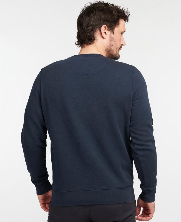 Barbour Prep Logo Sweatshirt Navy | BABO88435