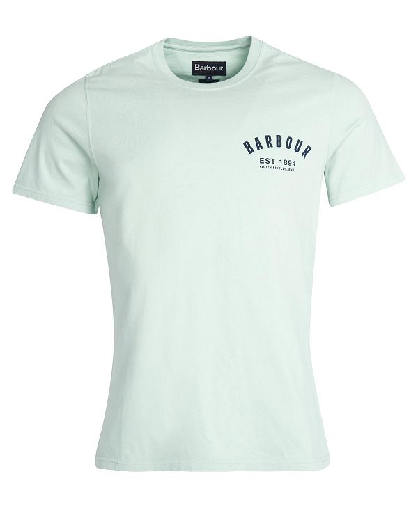 Barbour Preppy T-shirt Dusty Mint | BABO88261