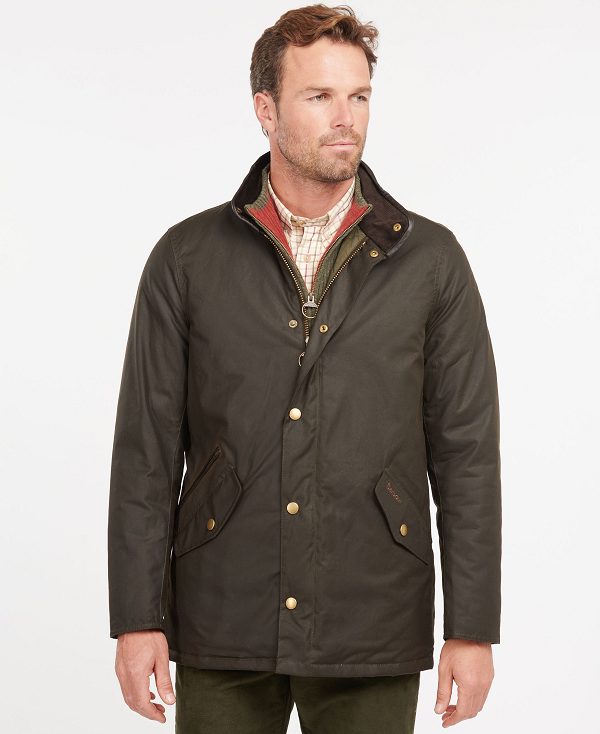 Barbour Prestbury Wax Jacket Olive | BABO87285