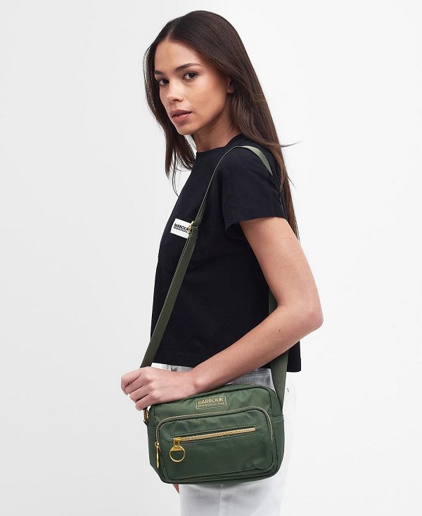 Barbour Qualify Crossbody Bag Smoke Green | BABO89972