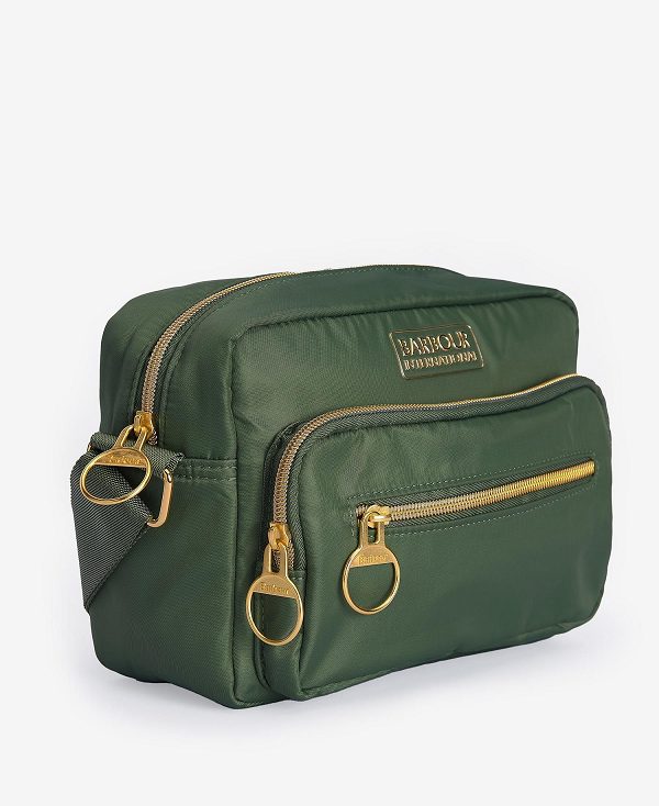 Barbour Qualify Crossbody Bag Smoke Green | BABO89972