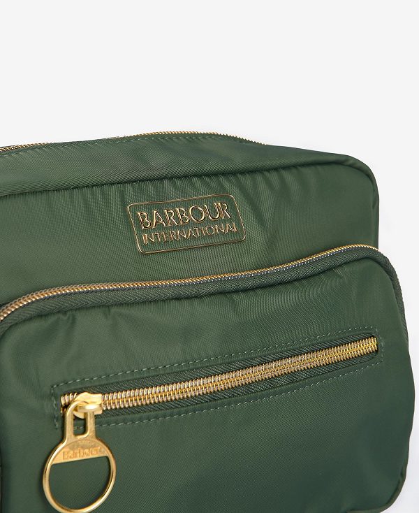 Barbour Qualify Crossbody Bag Smoke Green | BABO89972