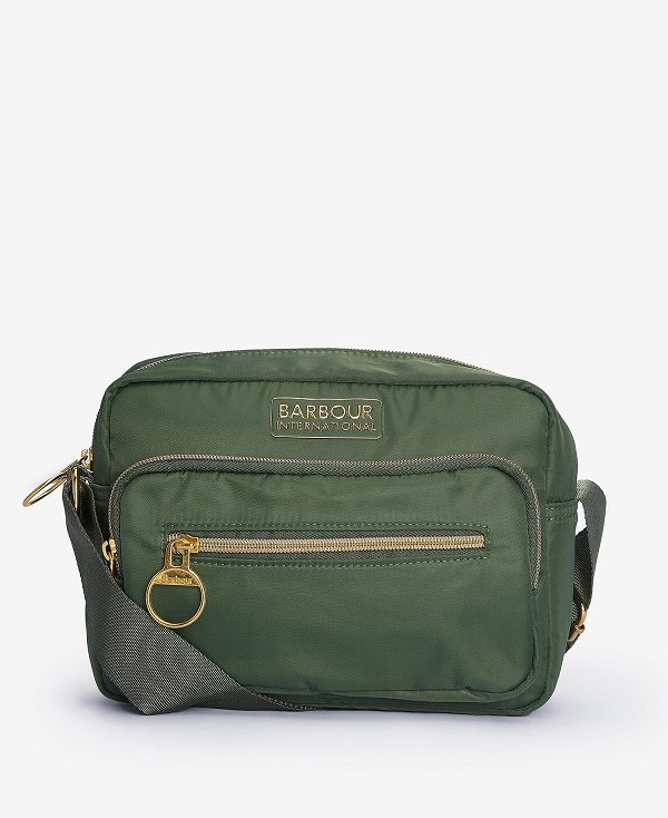 Barbour Qualify Crossbody Bag Smoke Green | BABO89972