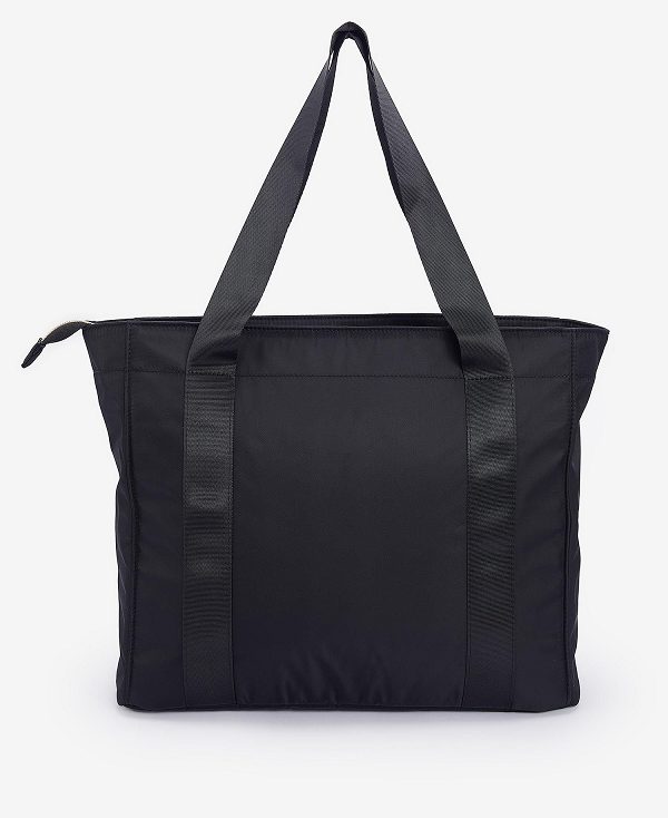 Barbour Qualify Tote Bag Classic Black | BABO89970