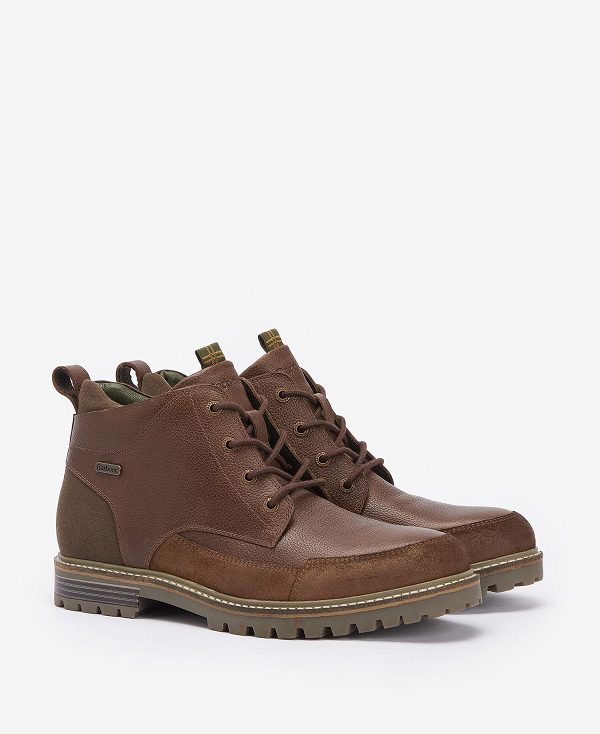 Barbour Quartz Derby Boots Teak | BABO88869