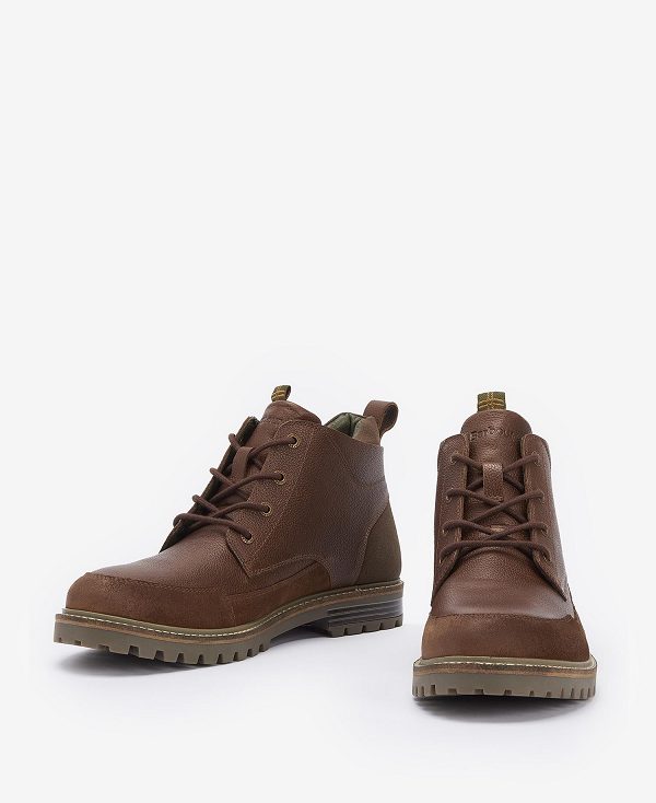 Barbour Quartz Derby Boots Teak | BABO88869