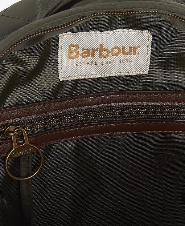 Barbour Quilted Backpack Classic Black | BABO89952