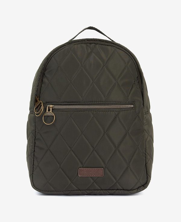 Barbour Quilted Backpack Classic Black | BABO89952