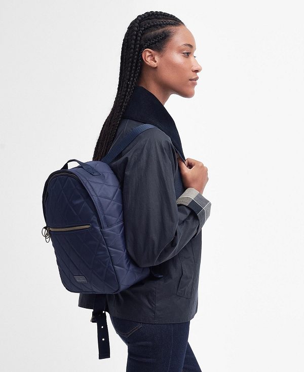 Barbour Quilted Backpack Classic Navy | BABO89974