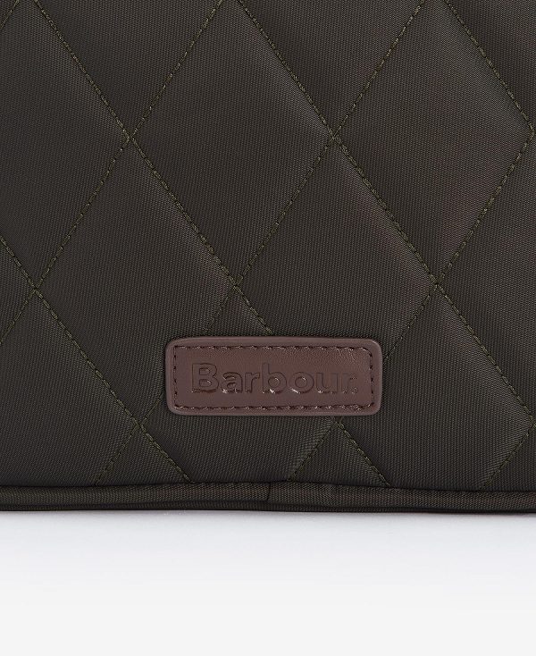 Barbour Quilted Crossbody Bag Olive | BABO89982