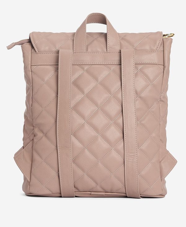 Barbour Quilted Hoxton Backpack Pink | BABO89963