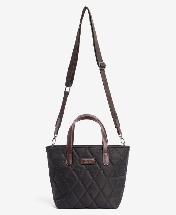 Barbour Quilted Mini Tote Bag Olive | BABO89981