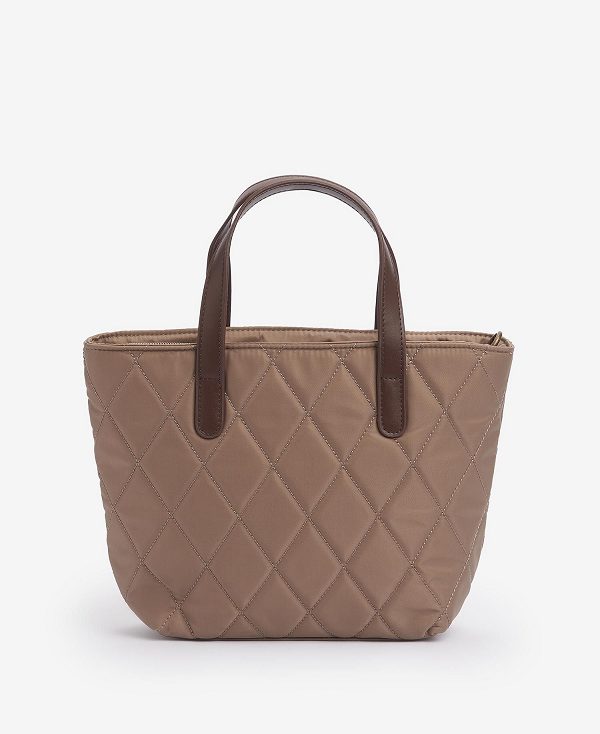 Barbour Quilted Mini Tote Bag Sand Dune | BABO89980