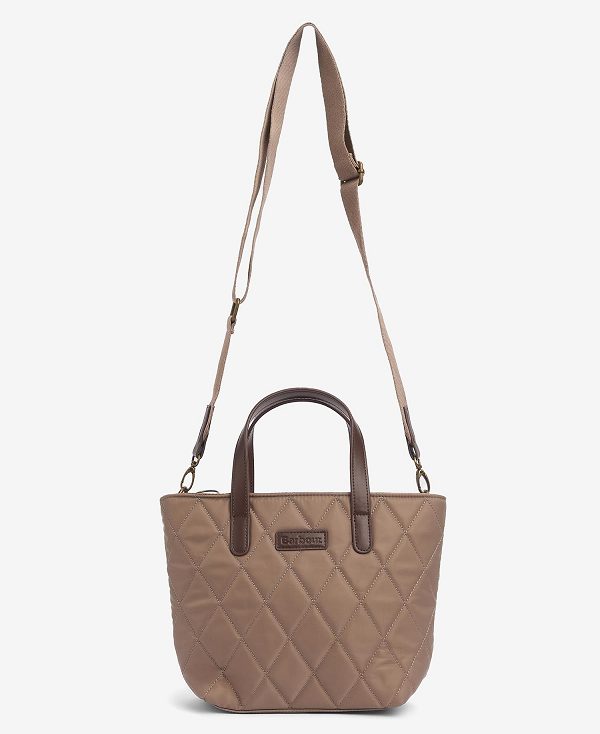 Barbour Quilted Mini Tote Bag Sand Dune | BABO89980