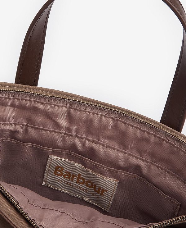 Barbour Quilted Mini Tote Bag Sand Dune | BABO89980