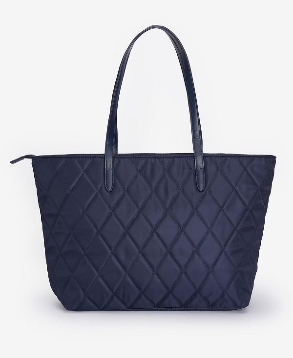 Barbour Quilted Tote Bag Classic Navy | BABO89973