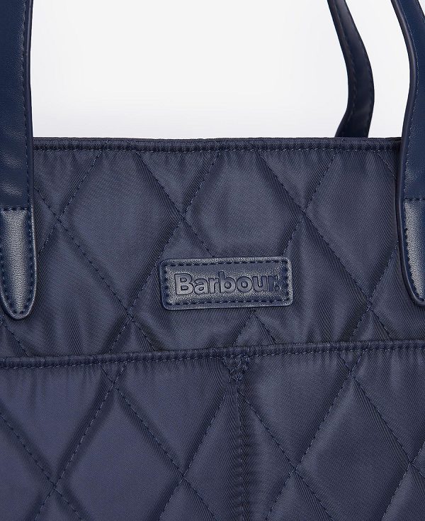 Barbour Quilted Tote Bag Classic Navy | BABO89973