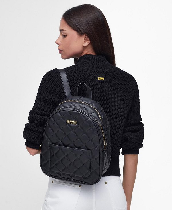 Barbour Quilted Uxbridge Backpack Classic Black | BABO89962