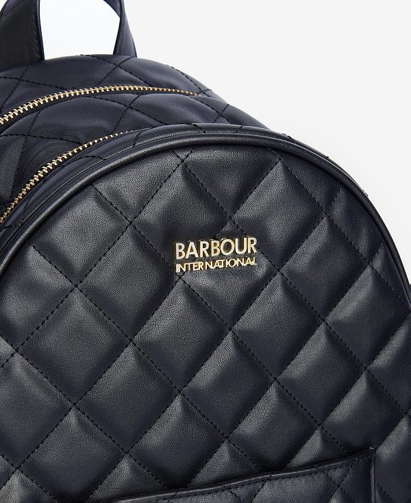 Barbour Quilted Uxbridge Backpack Classic Black | BABO89962