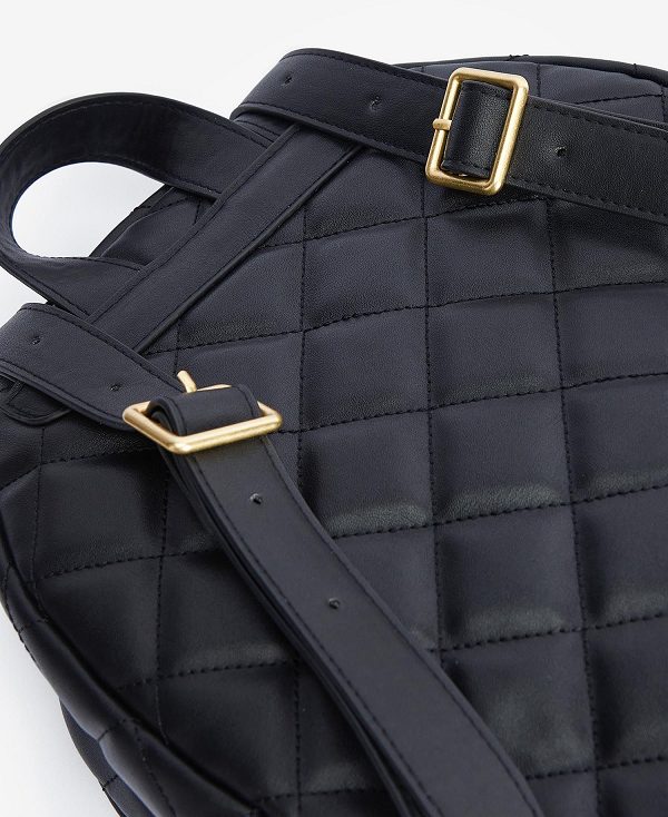 Barbour Quilted Uxbridge Backpack Classic Black | BABO89962