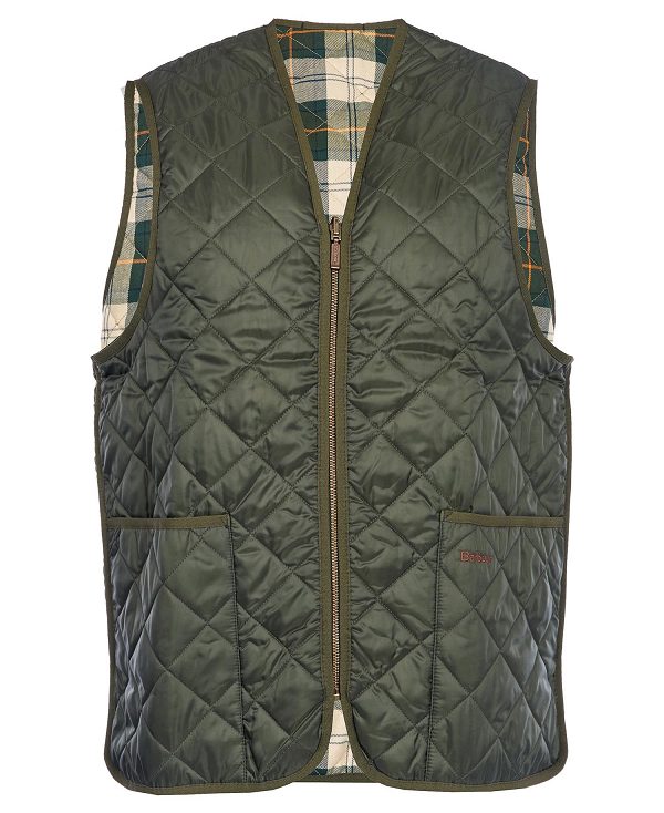 Barbour Quilted Zip-in Liner Olive/Ancient | BABO87516