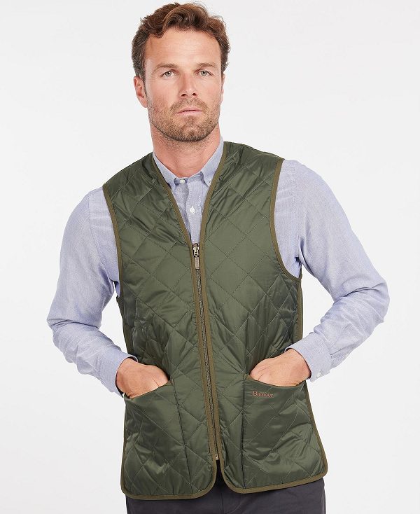 Barbour Quilted Zip-in Liner Olive/Ancient | BABO87516