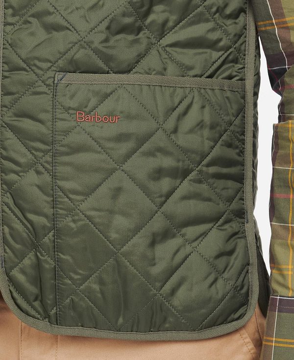 Barbour Quilted Zip-in Liner Olive/Classic | BABO87513