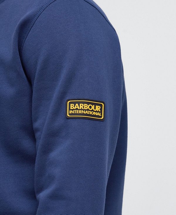 Barbour Racer Badge Sweatshirt Classic Black | BABO88452