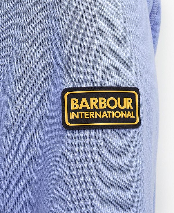 Barbour Racer Badge Sweatshirt Enfield Blue | BABO88457