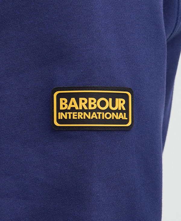 Barbour Racer Badge Sweatshirt Navy | BABO88464