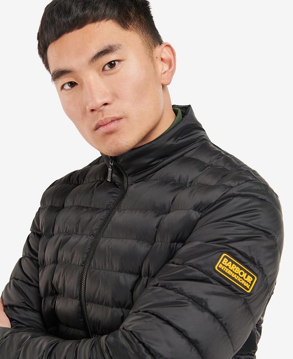 Barbour Racer Impeller Quilted Jacket Black | BABO87293