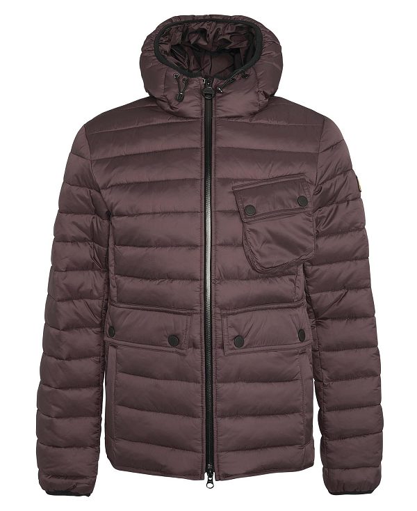 Barbour Racer Ouston Quilted Jacket Black | BABO87306