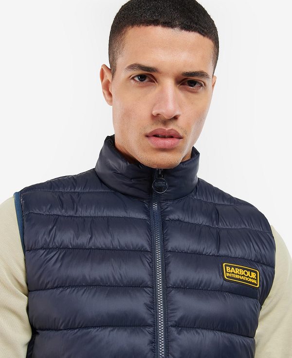 Barbour Racer Reed Gilet Navy | BABO87527