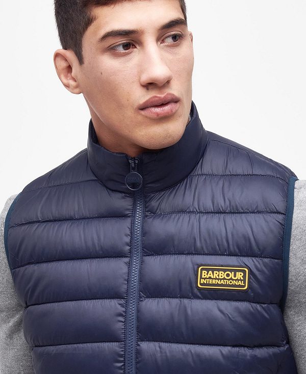 Barbour Racer Reed Gilet Navy | BABO87527