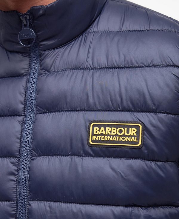 Barbour Racer Reed Gilet Navy | BABO87527