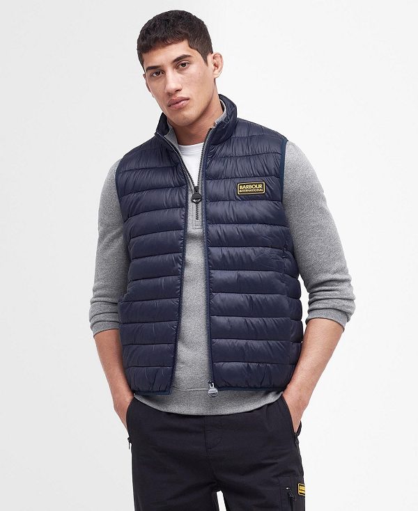 Barbour Racer Reed Gilet Navy | BABO87527