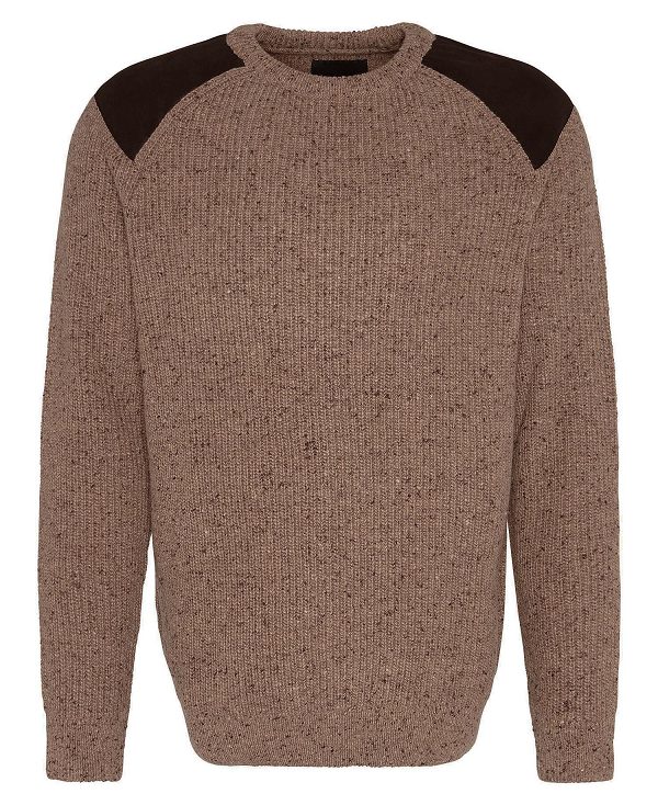 Barbour Raisthorpe Crew Neck Jumper Beige | BABO88662