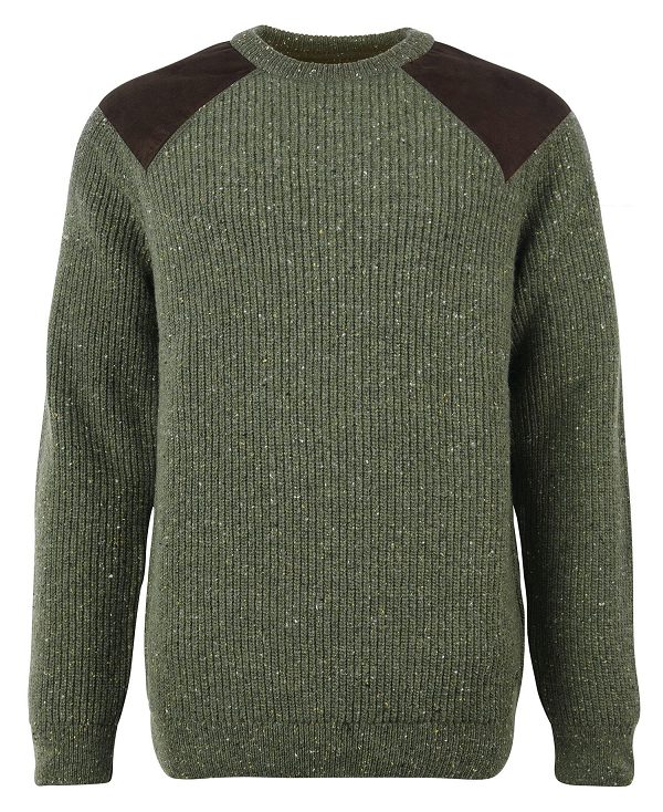 Barbour Raisthorpe Crew Neck Jumper Green | BABO88564