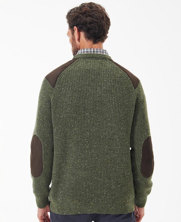 Barbour Raisthorpe Crew Neck Jumper Green | BABO88564