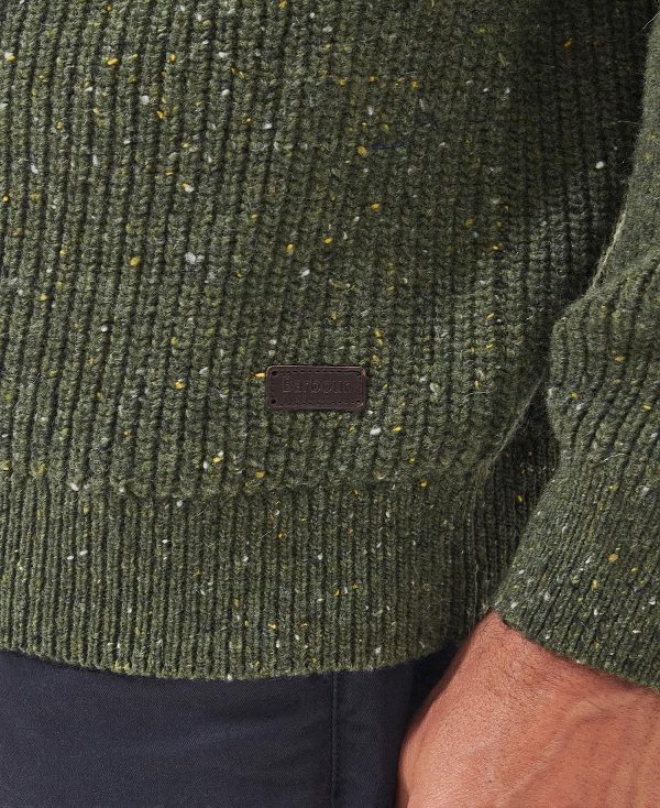 Barbour Raisthorpe Crew Neck Jumper Green | BABO88564