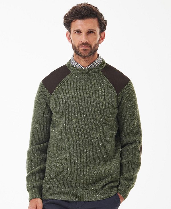 Barbour Raisthorpe Crew Neck Jumper Green | BABO88564