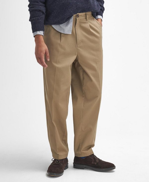 Barbour Raithwell Relaxed Trousers Brown | BABO88827