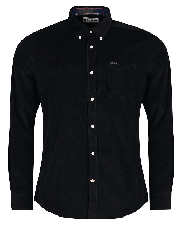 Barbour Ramsey Tailored Fit Shirt Black | BABO87800