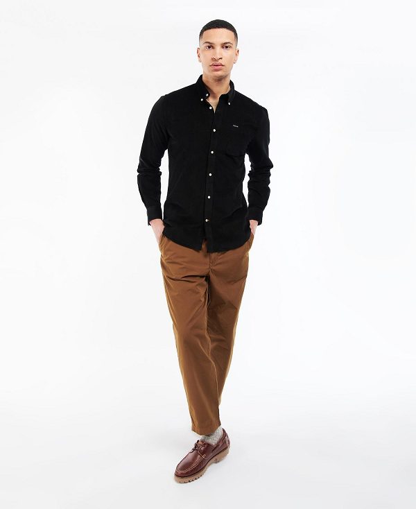 Barbour Ramsey Tailored Fit Shirt Black | BABO87800