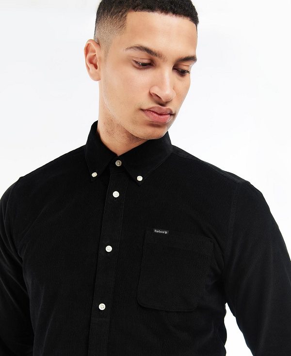 Barbour Ramsey Tailored Fit Shirt Black | BABO87800