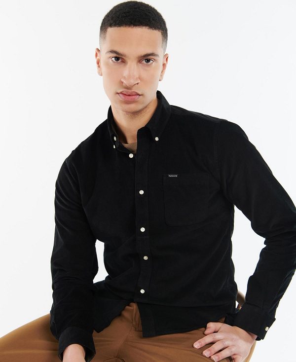 Barbour Ramsey Tailored Fit Shirt Black | BABO87800